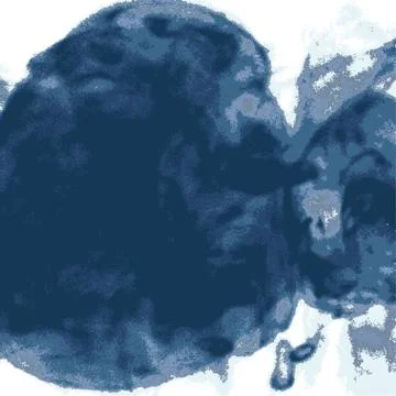 Vector explosion smoke cloud watercolor. Ink swirling in water isolated white Stock Illustration