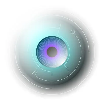 Vector eye in gradient style Stock Illustration