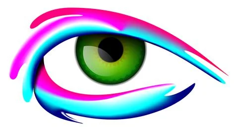 Vector eye in gradient style Stock Illustration