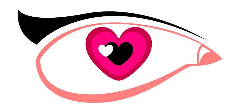 Vector eye in graphic style Stock Illustration