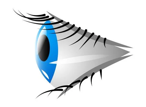 Vector eye in graphic style Stock Illustration