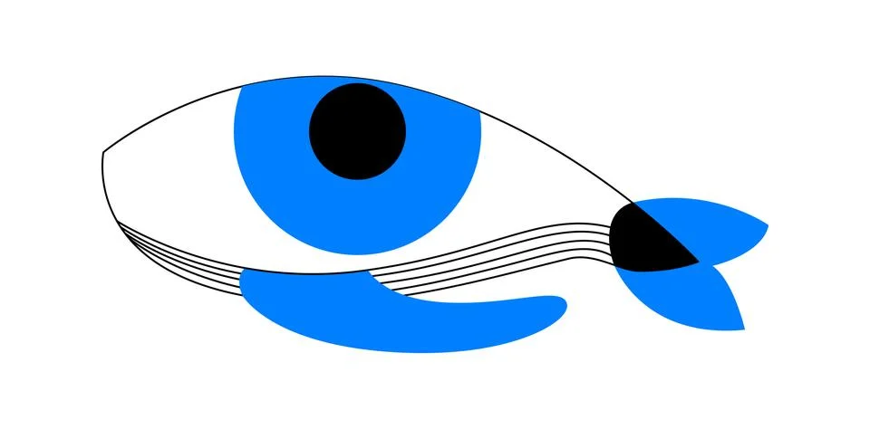 Vector eye in graphic style Stock Illustration