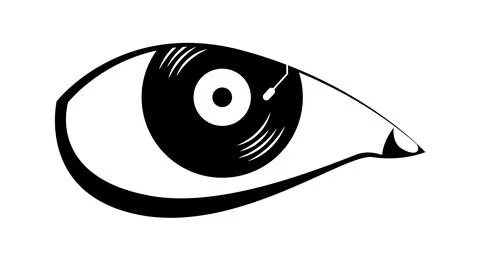 Vector eye in graphic style Stock Illustration