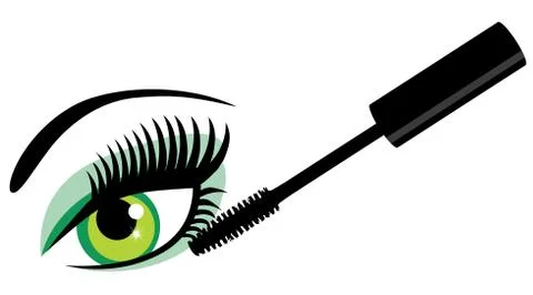 Vector eye with mascara Stock Illustration