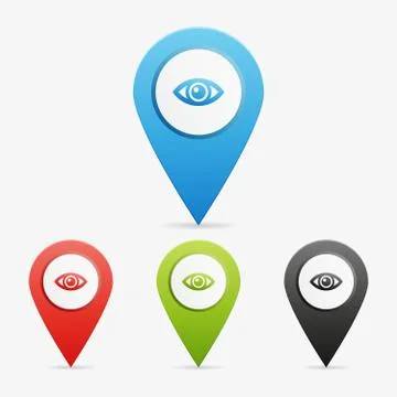 Vector eye pointers Stock Illustration