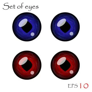 Vector eyes collection Stock Illustration