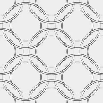 Vector fabric circles abstract seamless pattern. Stock Illustration