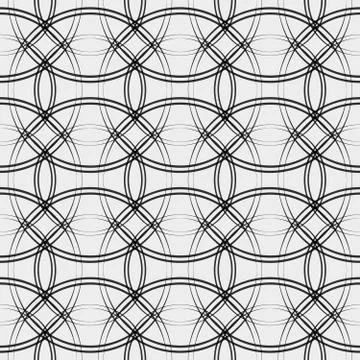 Vector fabric circles abstract seamless pattern. eps 10 Stock Illustration