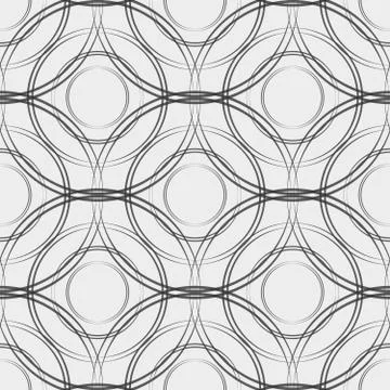 Vector fabric circles abstract seamless pattern. eps 10 Stock Illustration