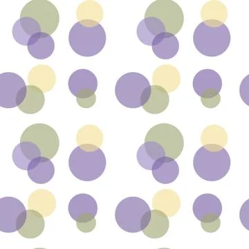 Vector fabric circles abstract seamless pattern background with hand drawn el Stock Illustration