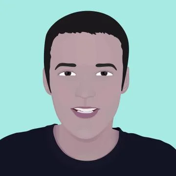 Vector face man. design element Stock Illustration