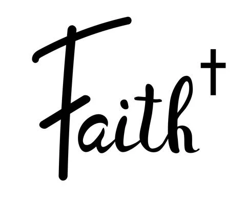 Vector Faith Cross Illustrazione stock