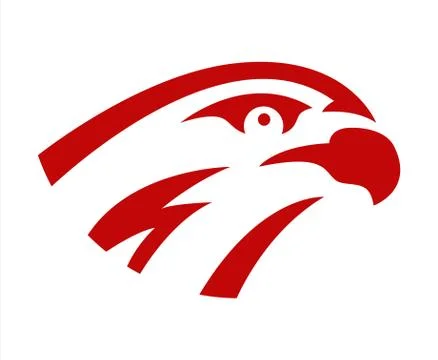 Vector falcon or hawk head sport logo mascot design. American wild eagle abst Stock-Illustration