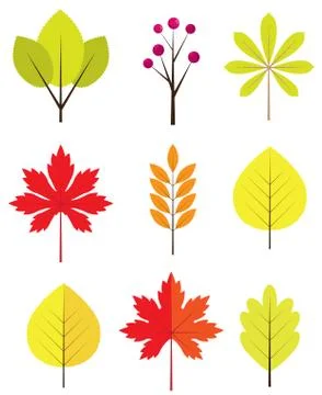 Vector Fall Leaves Stock Illustration
