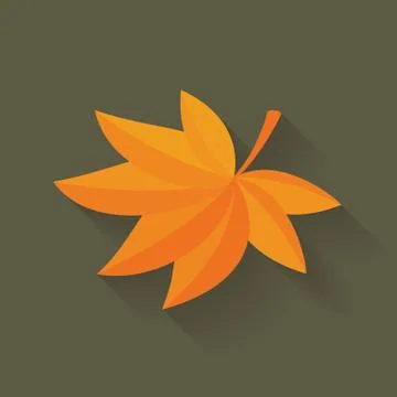Vector fall maple leaf Illustrazione stock
