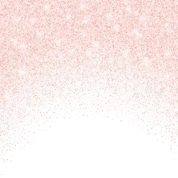 Vector falling in lines pink glitter confetti dots Stock Illustration