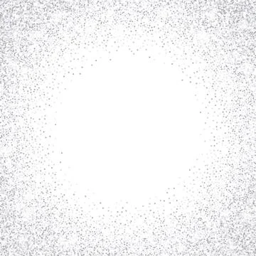 Vector falling in lines silver glitter confetti dots Stock Illustration