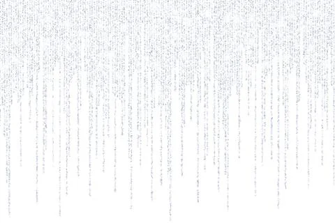 Vector falling in lines silver glitter confetti dots Illustrazione stock