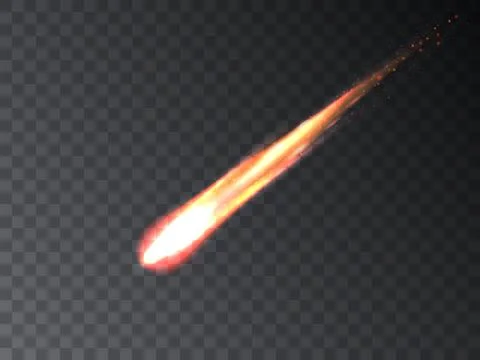 Vector falling meteorite Illustrazione stock