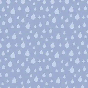 Vector falling rain drops seamless pattern Illustrazione stock