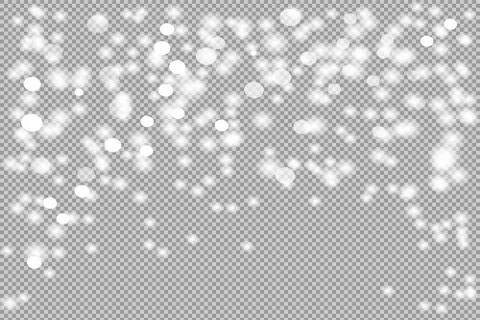 Vector falling snow effect isolated Stock Illustration