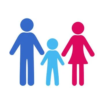 Vector family icon Illustrazione stock