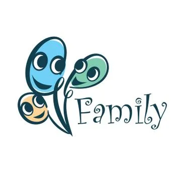 Vector family logo Stock Illustration