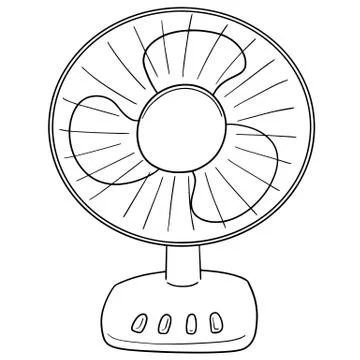 Vector of fan Illustrazione stock