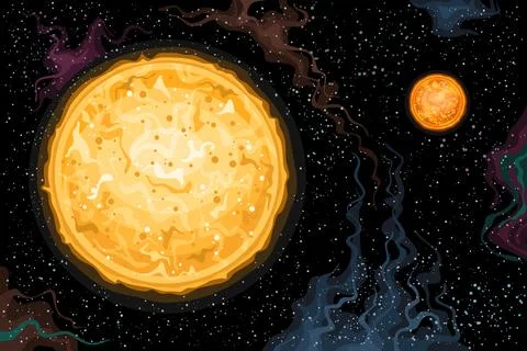 Vector Fantasy Space Card Illustrazione stock