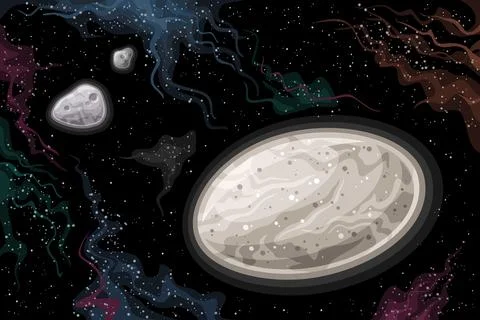 Vector Fantasy Space Chart Stock Illustration