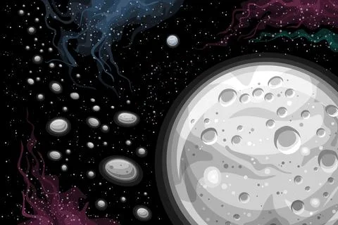 Vector Fantasy Space Chart Stock Illustration