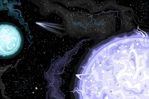Vector Fantasy Space Chart Illustrazione stock