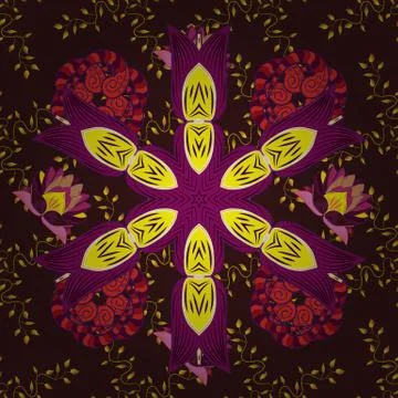 Vector Fashionable fabric pattern. Colour Spring Theme seamless pattern Backgrou Stockillustratie
