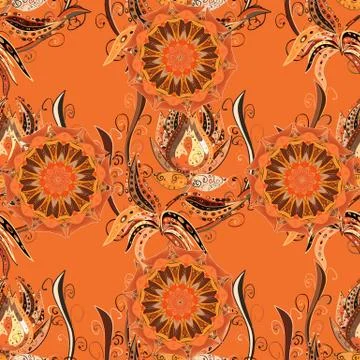 Vector Fashionable fabric pattern. Colour Spring Theme seamless pattern Backgrou Stockillustratie