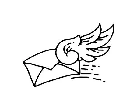 Vector - Fast Cloud Mail Logo Design Template Stock Illustration