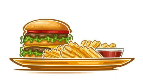 Vector Fast Food illustration Illustration