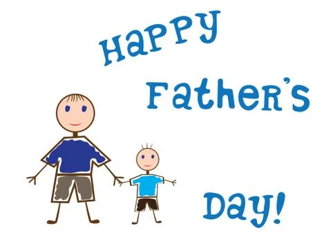 Vector Father's Day Illustrazione stock