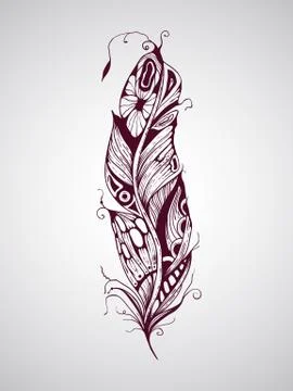 Vector feather Stock Illustration