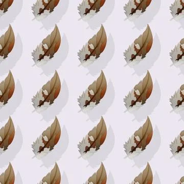 Vector feather seamless pattern Stock Illustration