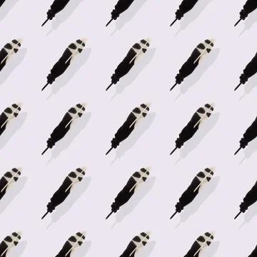 Vector feather seamless pattern Illustrazione stock