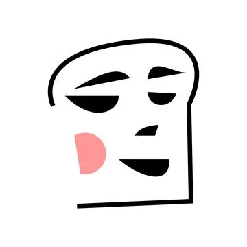 Vector female face in unmatched style Stock Illustration