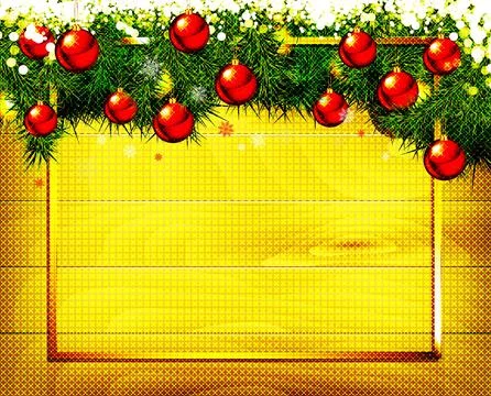 Vector festive Christmas decoration Stock Illustration
