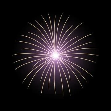 Vector festive firework, burst, purple color Stock Illustration