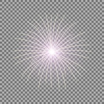 Vector festive firework, burst, purple color Stock Illustration