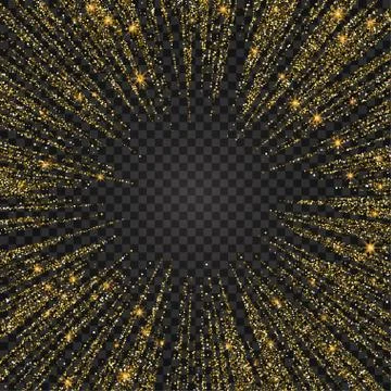 Vector festive illustration of falling shiny particles and stars isolated on Stock Illustration