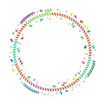 Vector festive round frame art Stock Illustration