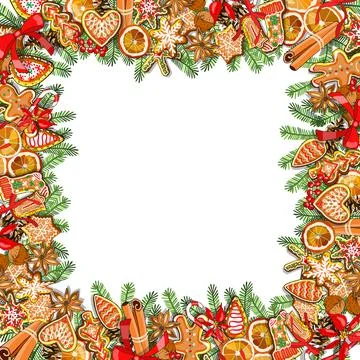 Vector festive template isolated on white background Stock Illustration