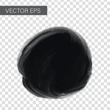 Vector figured brush strokes brush and ink Stock Illustration