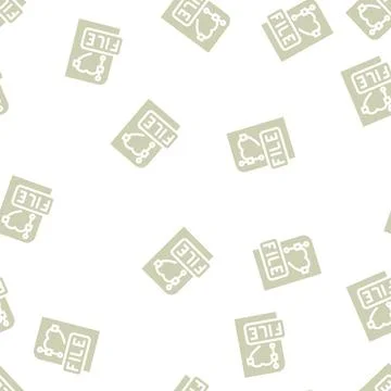Vector file glyph vector seamless pattern 스톡 일러스트