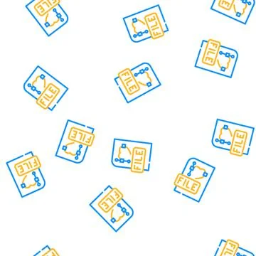 Vector file vector seamless pattern Stock Illustration